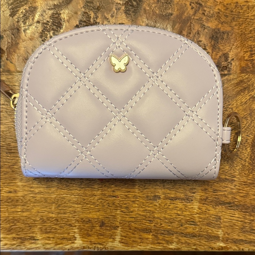 Claire's Light Purple Quilted Wallet, New